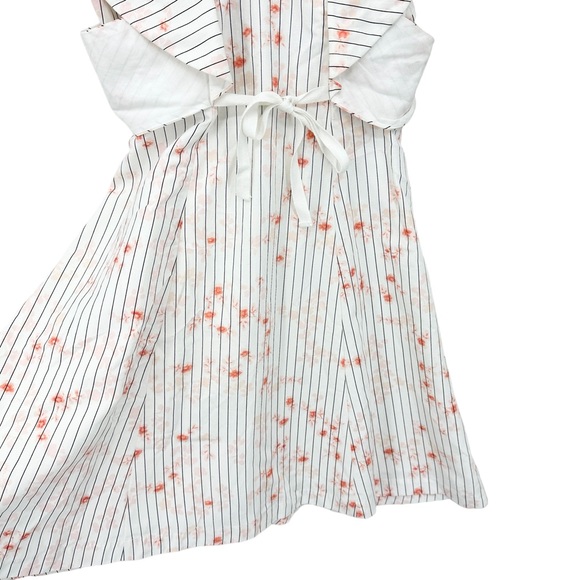 New CLUB MONACO Dress Portiana Pattern Dress Striped Floral - Picture 8 of 10